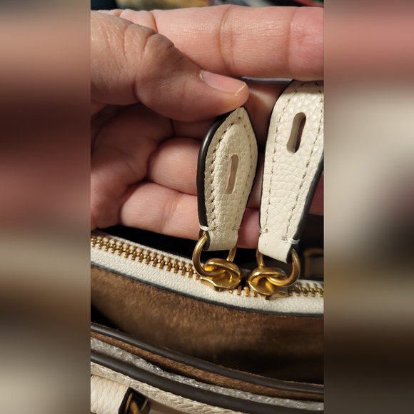 EUC Coach BROOKE Carryall 28 In CHALK   Handbag / Crossbody - Picture 13 of 16